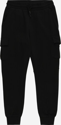 Urban Classics Tapered Trousers in Black: front