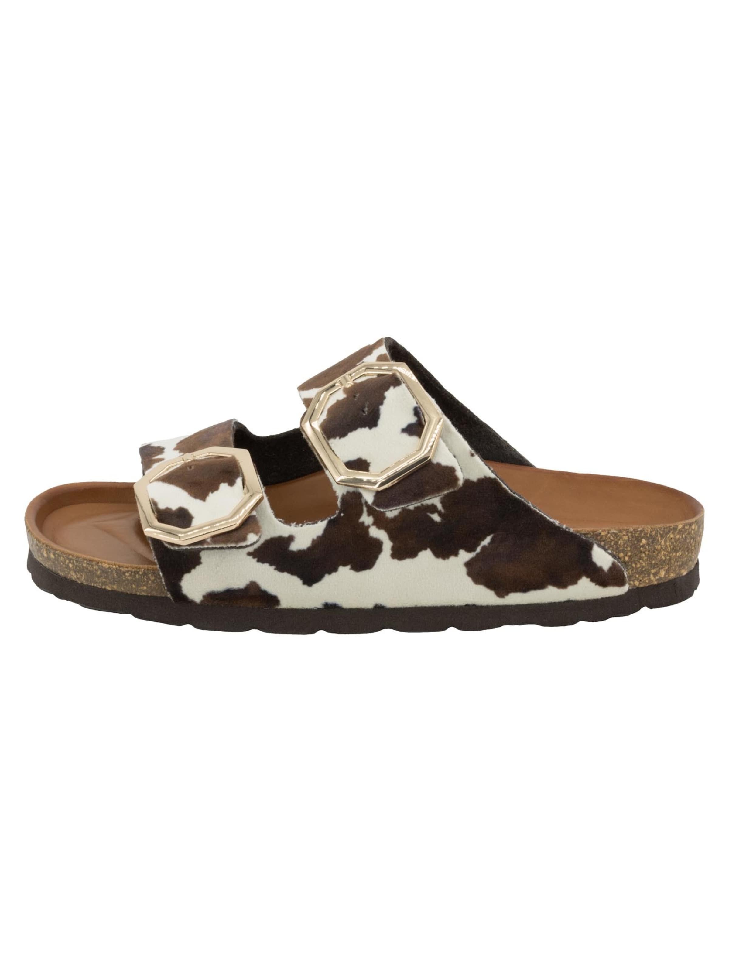 ROHDE Muiltjes 'Alba' in Bruin: voorkant