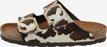 ROHDE Muiltjes 'Alba' in Bruin: voorkant