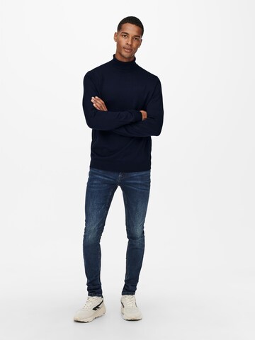 Only & Sons Pullover 'Wyler' i blå