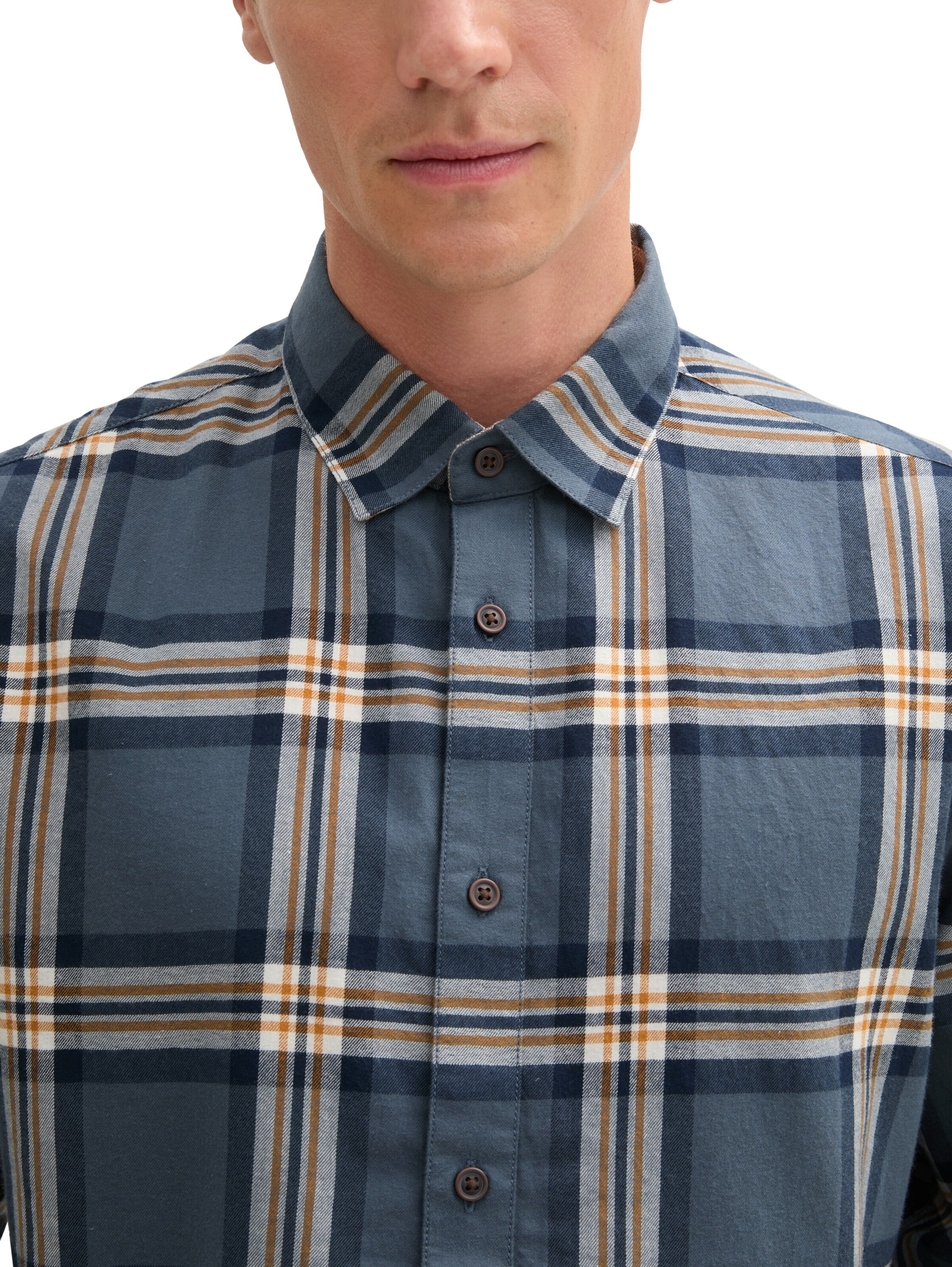 TOM TAILOR Regular Fit Hemd in Blau