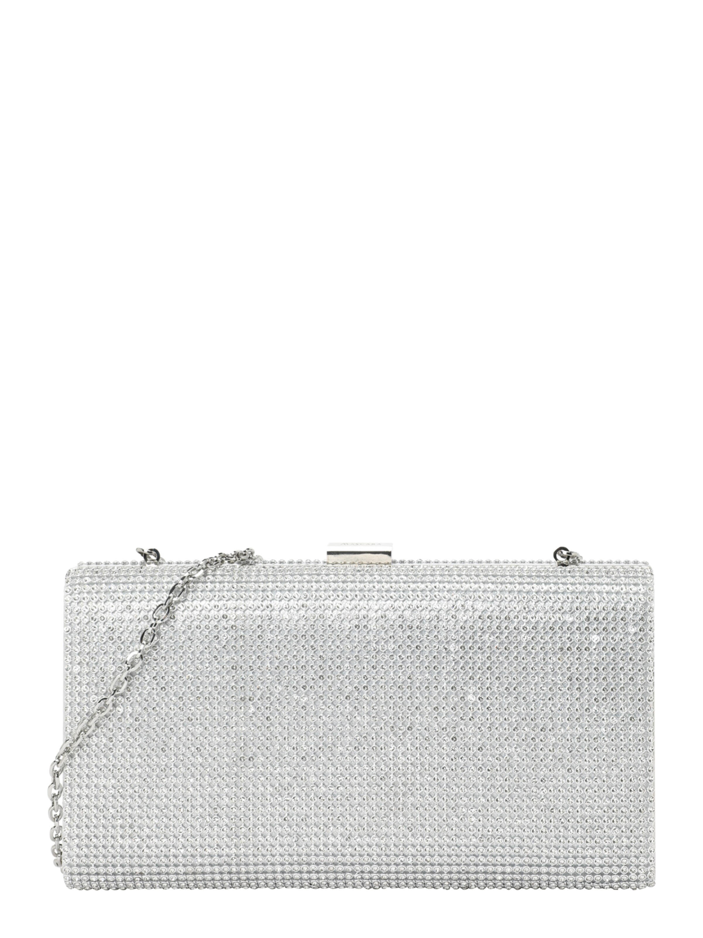 mascara Clutch in Silber