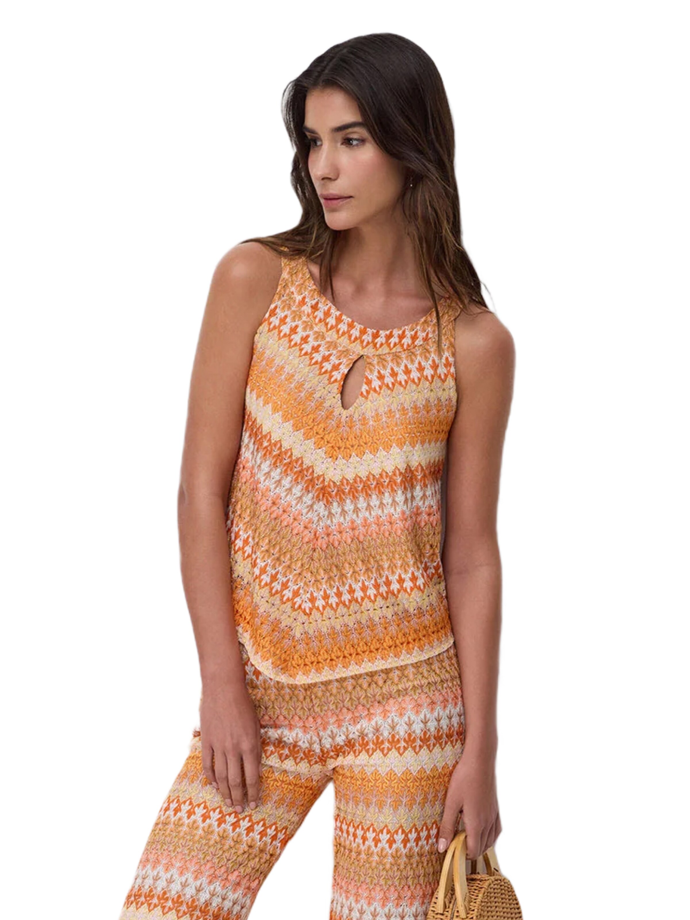 No Matter What Sticktop in Orange: Vorderseite