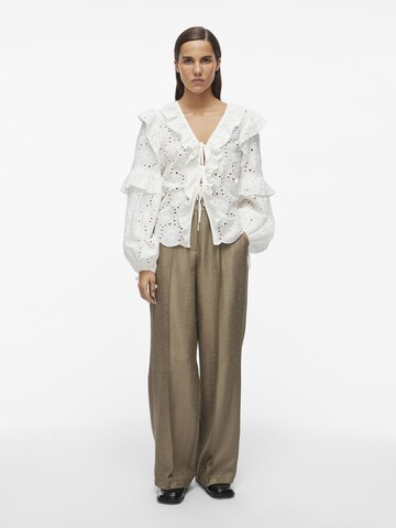 Chemisier ROUGE EDIT en blanc