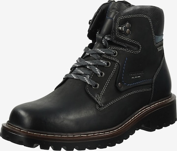 JOSEF SEIBEL Lace-Up Boots 'Chance 51' in Black: front