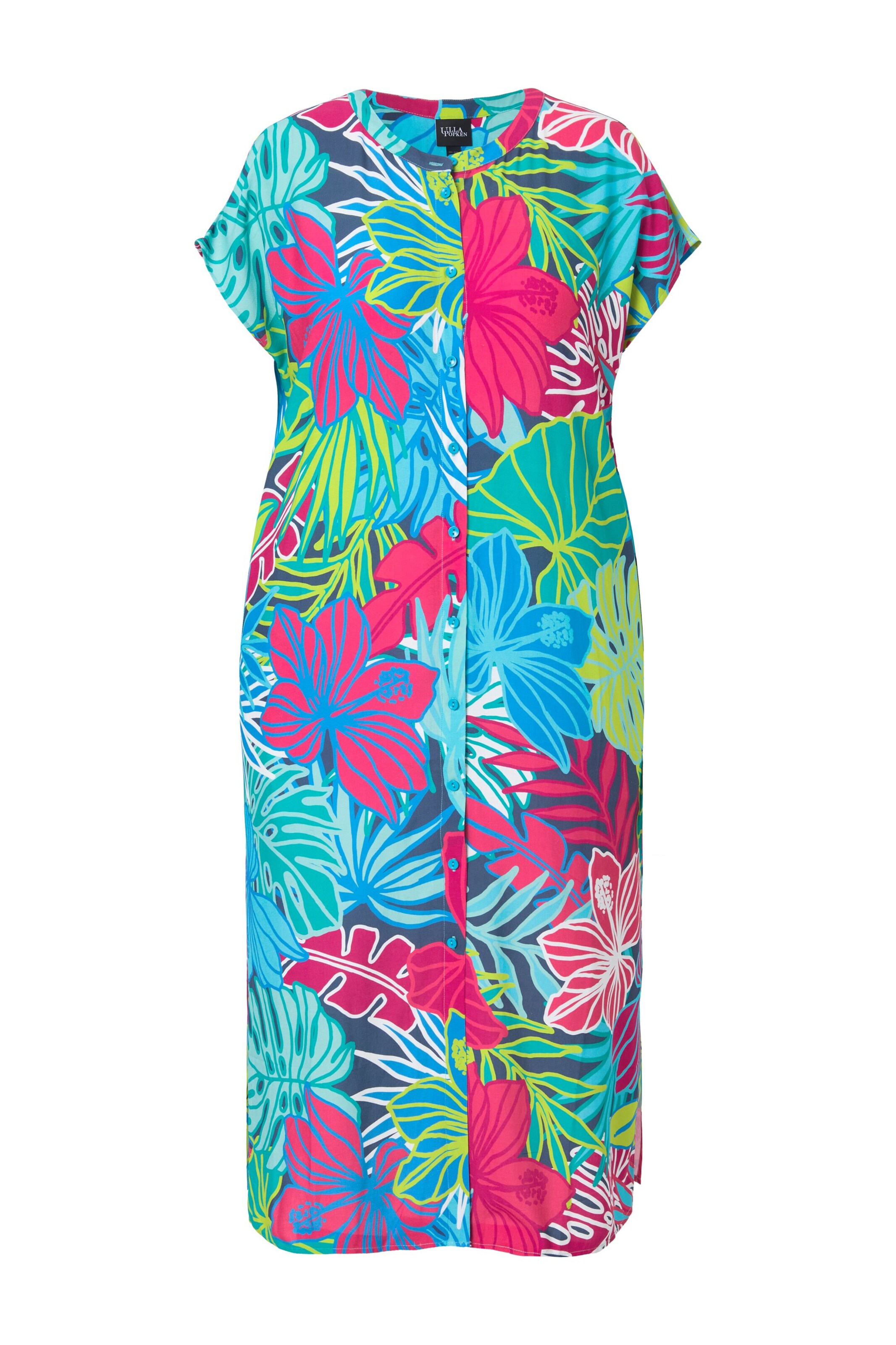 Ulla Popken Kleid in Blau: Vorderseite