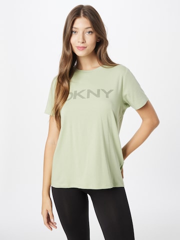 T-shirt fonctionnel DKNY Performance en vert : devant