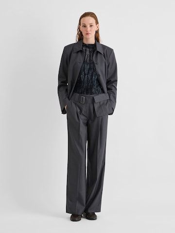 Wide Leg Pantalon ROUGE EDIT en gris