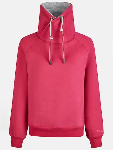 salzhaut Sweatshirt 'Weps' in Rot