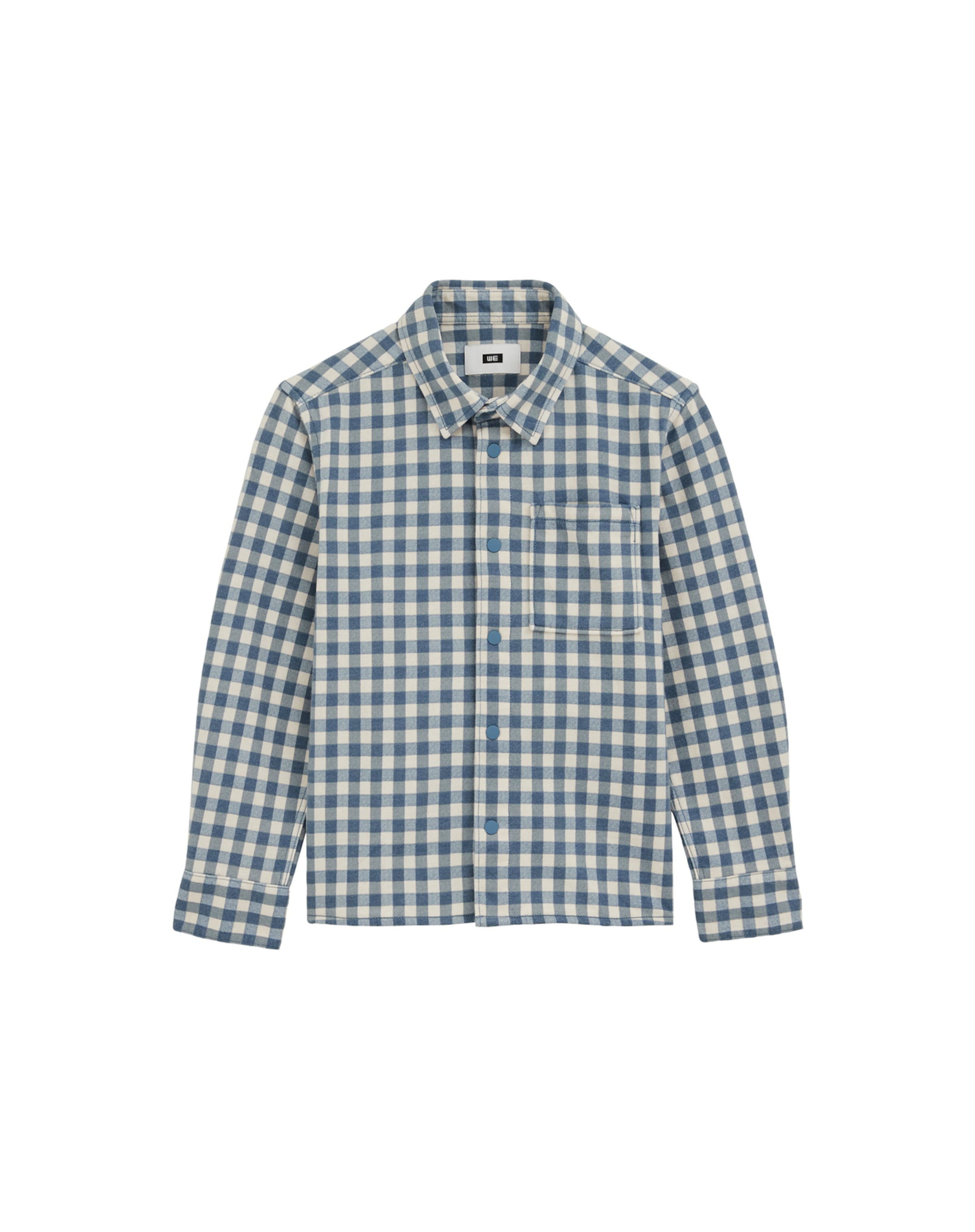 WE Fashion Klasický střih Košile – modrá: přední strana