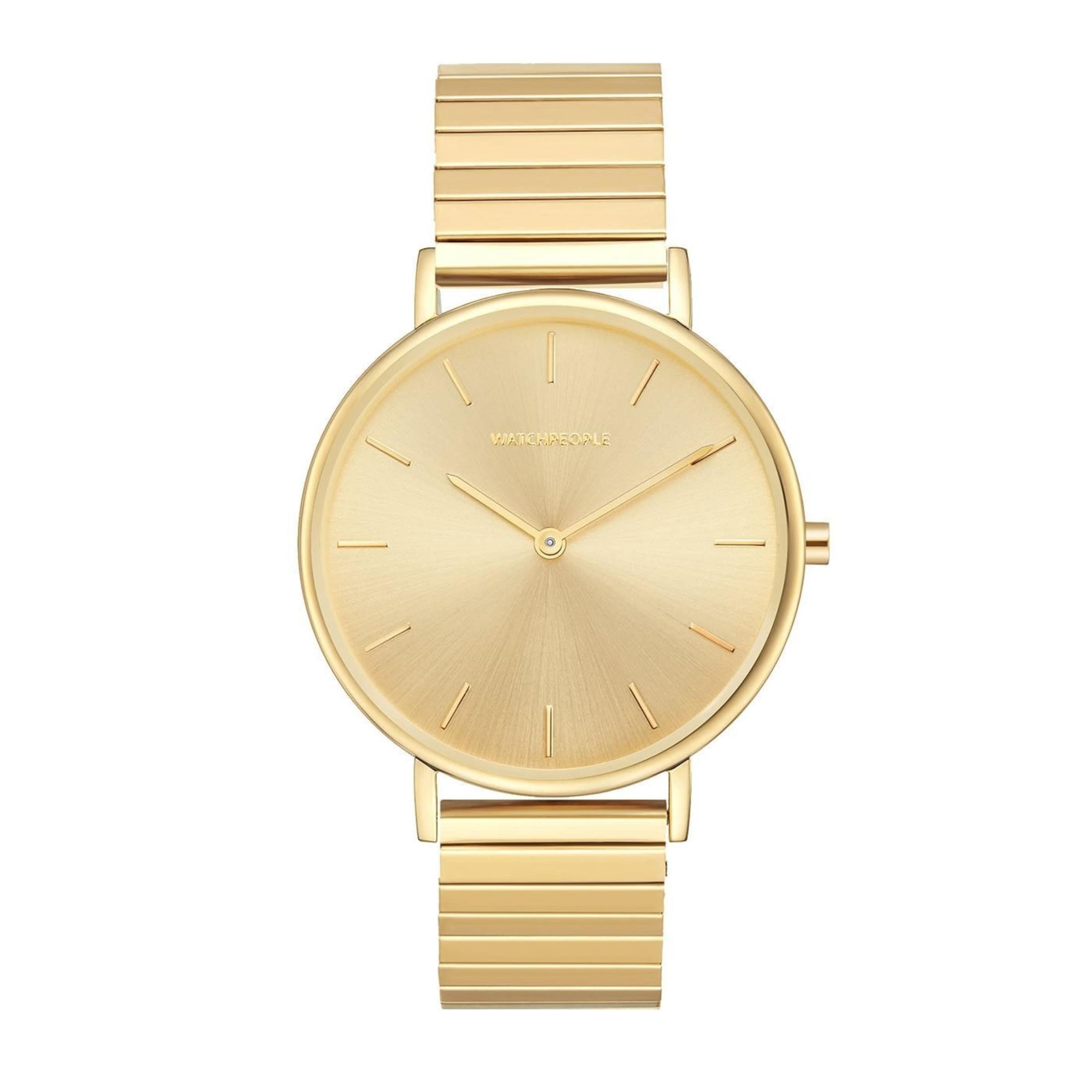 Watchpeople Uhr in Gold: Vorderseite
