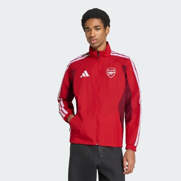 Vestes d’entraînement 'FC Arsenal Anthem' ADIDAS PERFORMANCE en rouge : devant