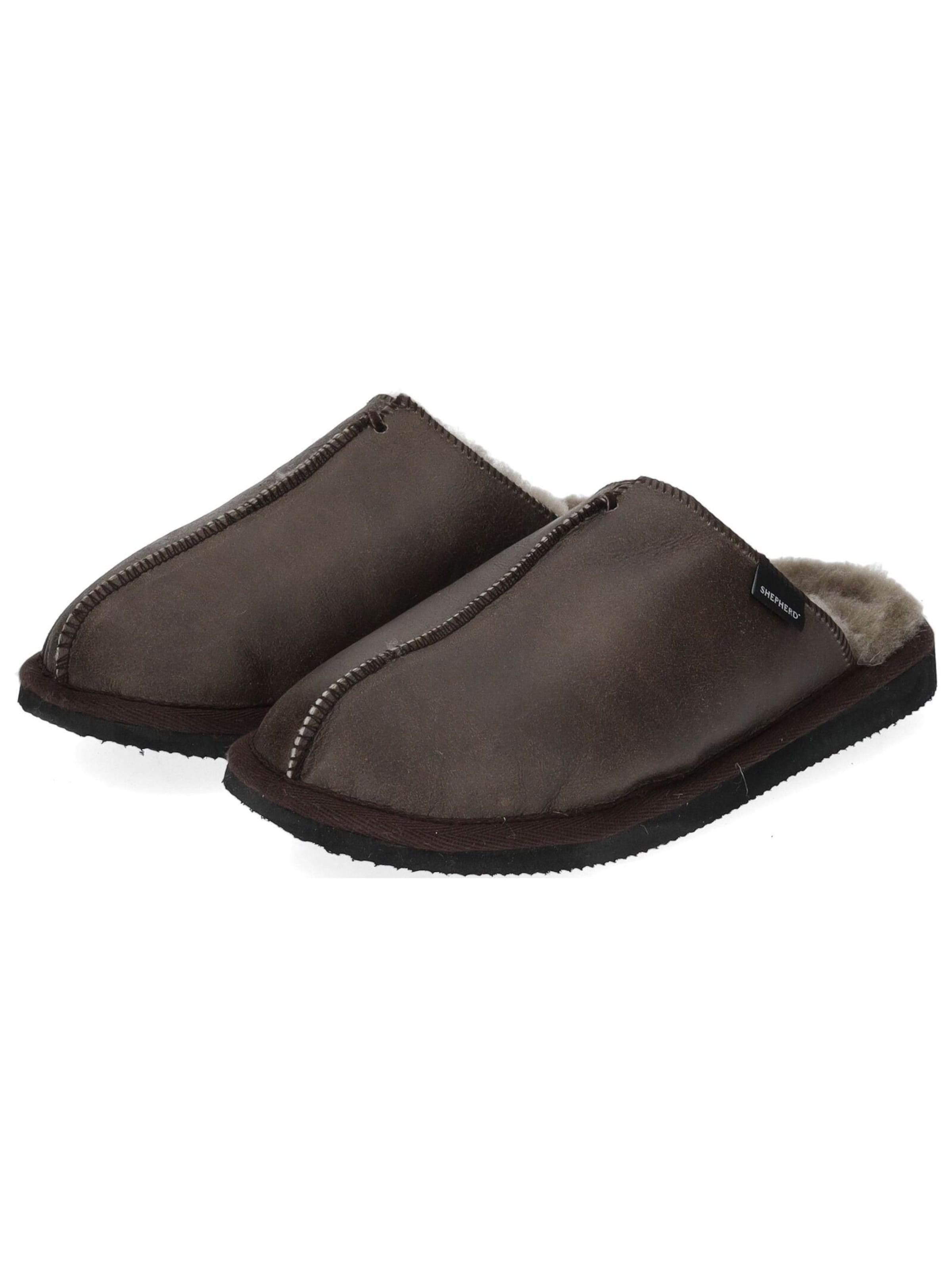 Pantoufle 'HUGO' SHEPHERD en marron