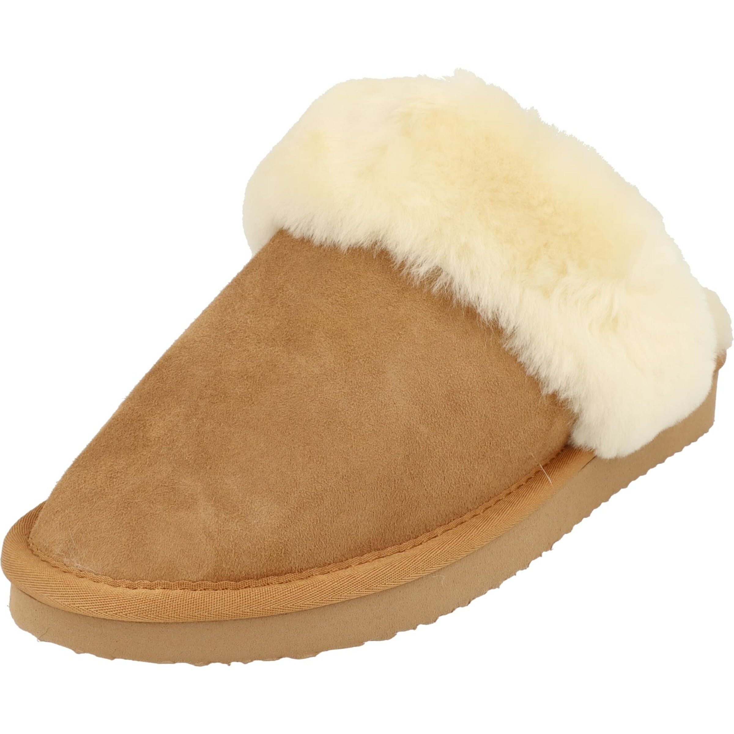 JANE KLAIN Hausschuh in Braun: Vorderseite