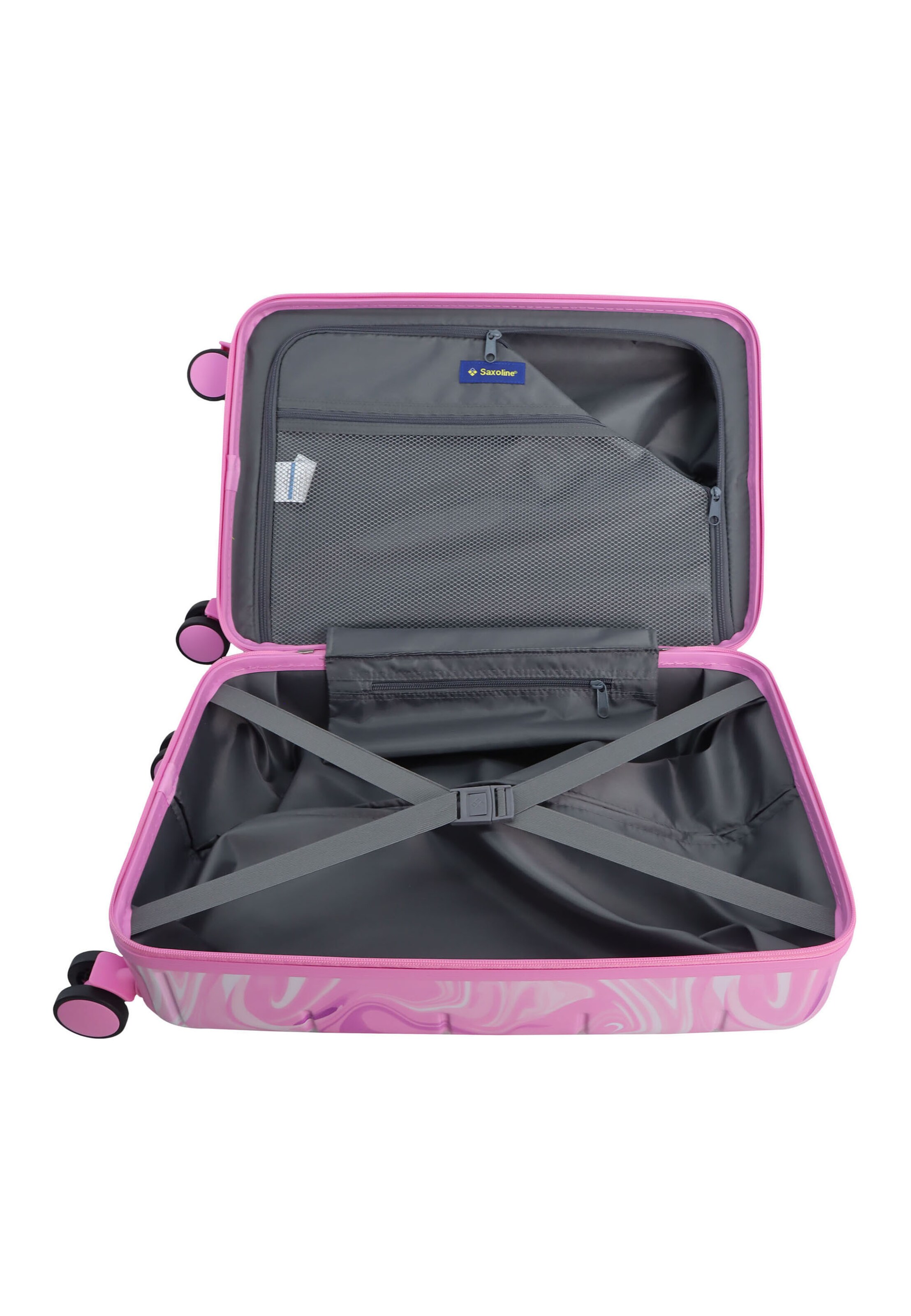 Saxoline Suitcase 'Splash' in Pink