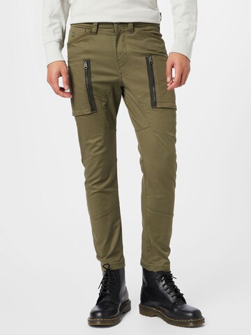 Tapered Pantaloni cargo di G-Star RAW in verde: frontale