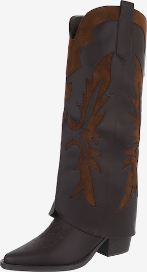 Ital-Design Cowboystiefel in dunkelbraun, Produktansicht
