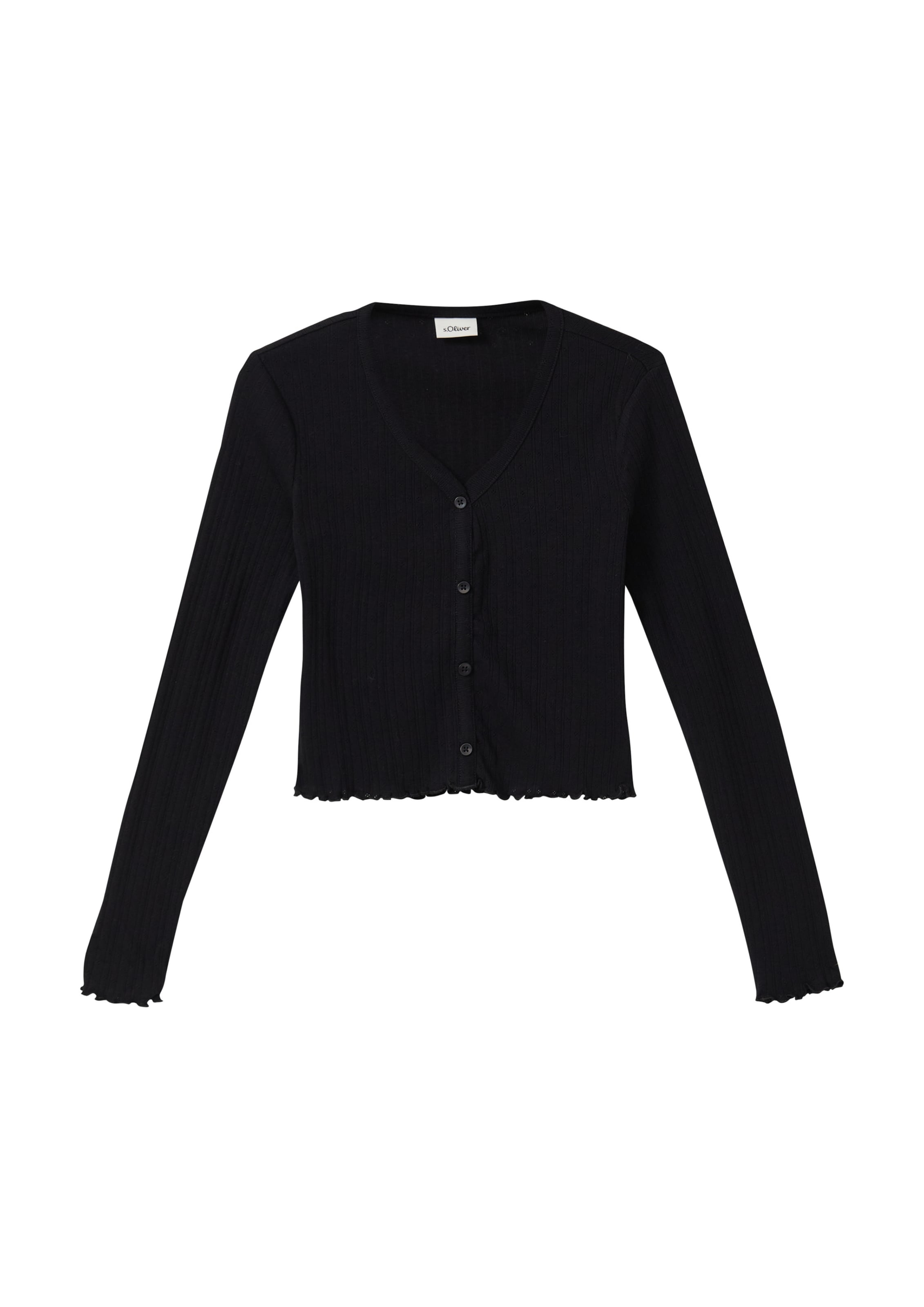 Cardigan s.Oliver en noir : devant