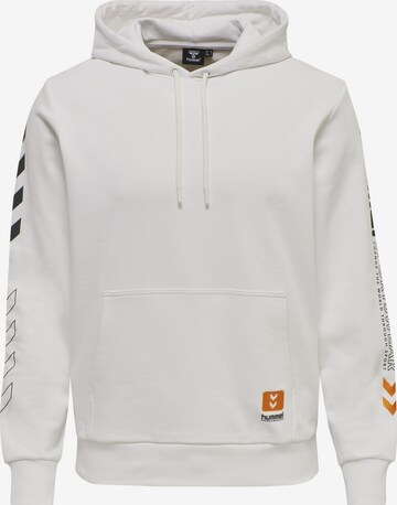 Hummel Sportief sweatshirt in Wit: voorkant