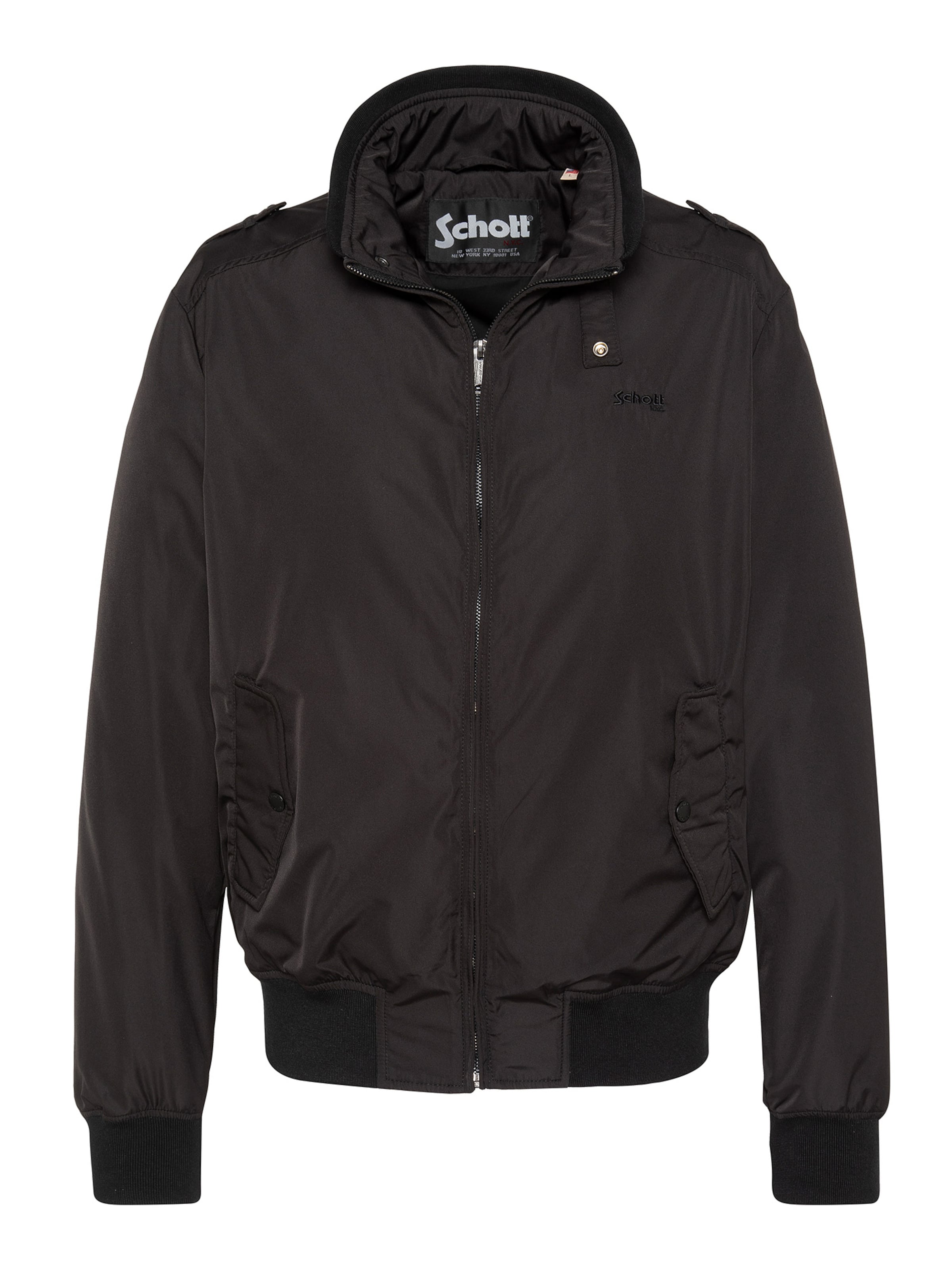 Schott NYC Between-Season Jacket in Black: front