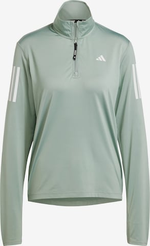 T-shirt fonctionnel 'Own the Run' ADIDAS PERFORMANCE en vert : devant
