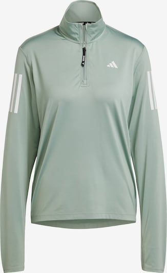 Sportiniai marškinėliai 'Own the Run' iš ADIDAS PERFORMANCE, spalva – žalia / pastelinė žalia / balta, Prekių apžvalga