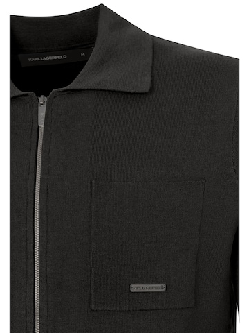 Karl Lagerfeld Strickjacke ' 655014 ' in Schwarz