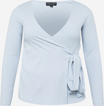 Dorothy Perkins Curve Shirt in Blue: front