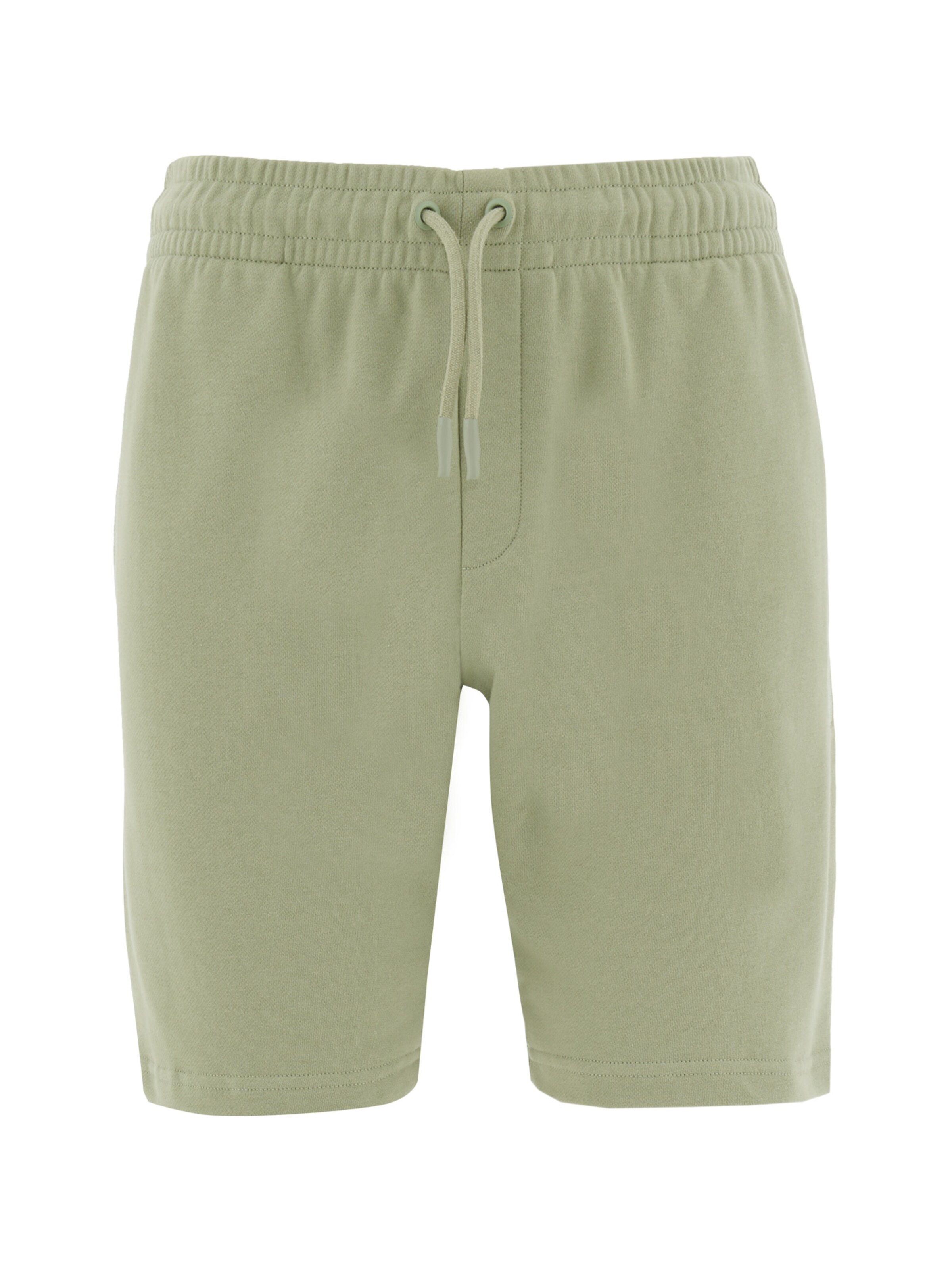 Organication Shorts in Grün: Vorderseite