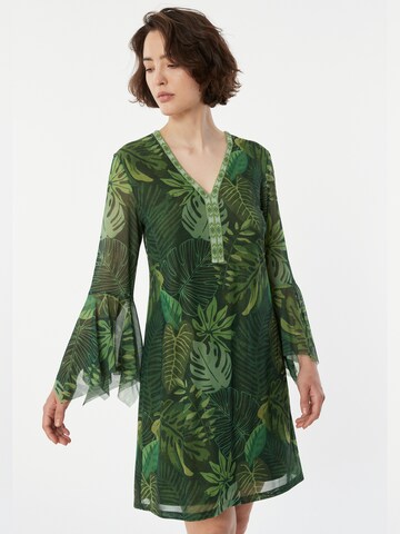 Ana Alcazar Jurk 'Zieny' in Groen: voorkant