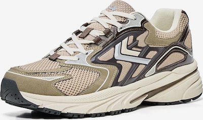 Bershka Matalavartiset tennarit värissä cappuccino / meleerattu ruskea / musta / hopea, Tuotenäkymä