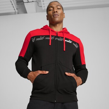 PUMA Zip-Up Hoodie in Red