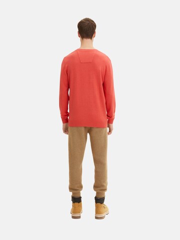 TOM TAILOR Regular Fit Pullover in Rot