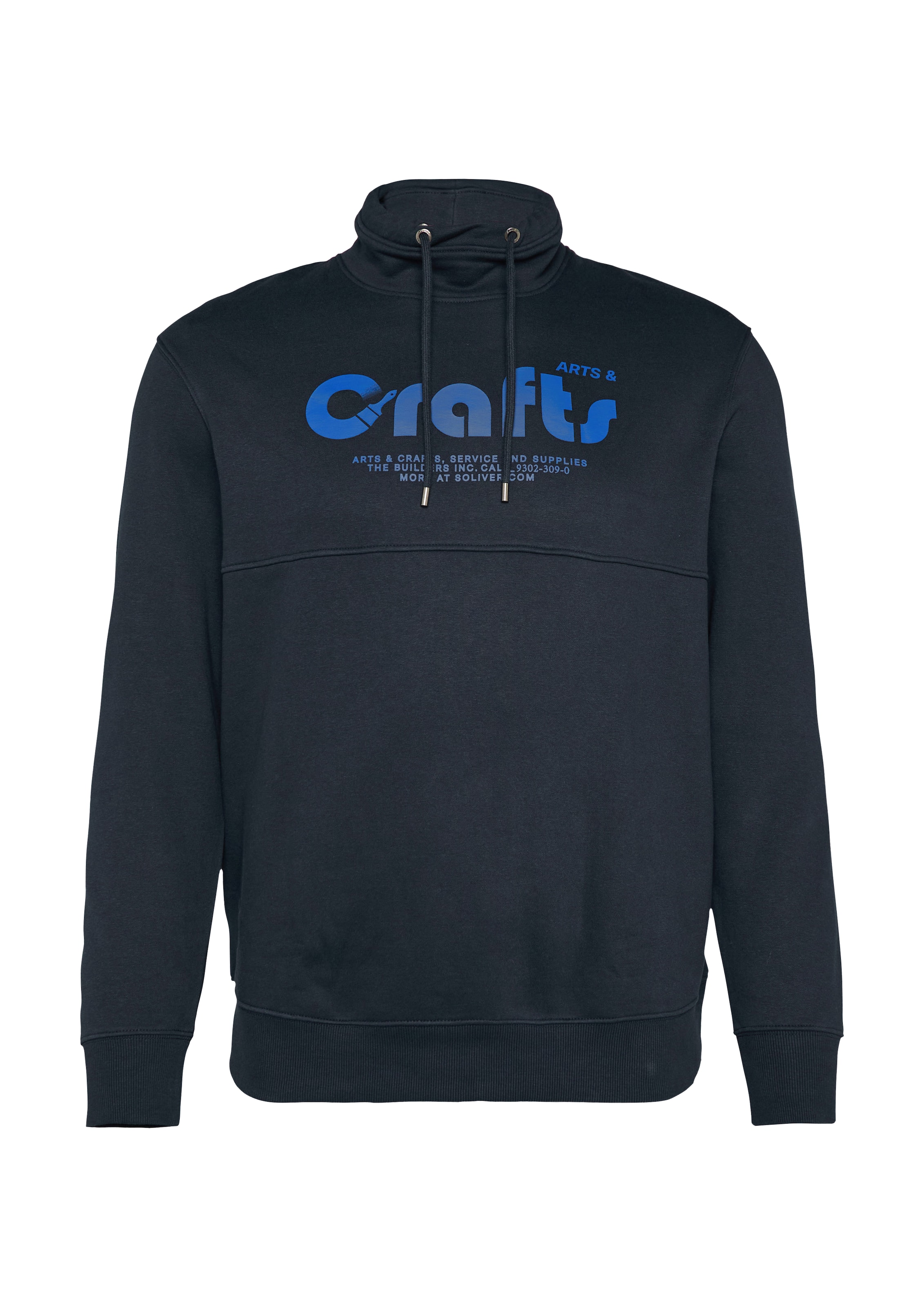 s.Oliver Men Big Sizes Sweatshirt in Blau: Vorderseite