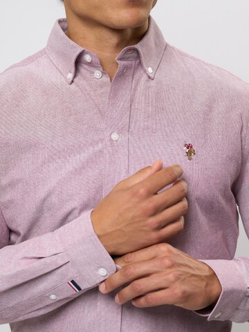 Coupe regular Chemise 'Armin' U.S. POLO ASSN. en rouge