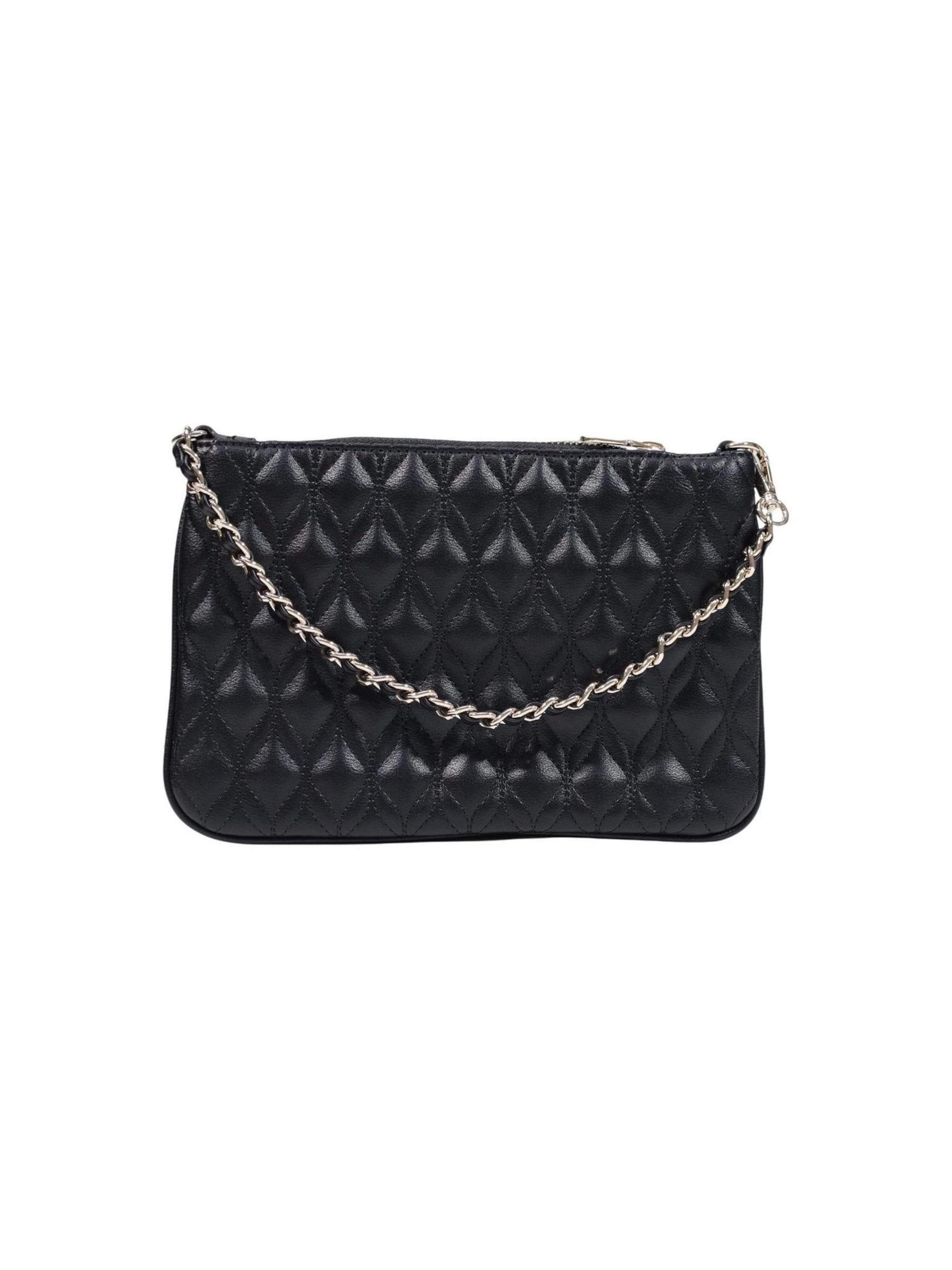 Borsa a sacco 'MAXINE QUILTED FLAT PW7577 P6322' di GUESS in nero