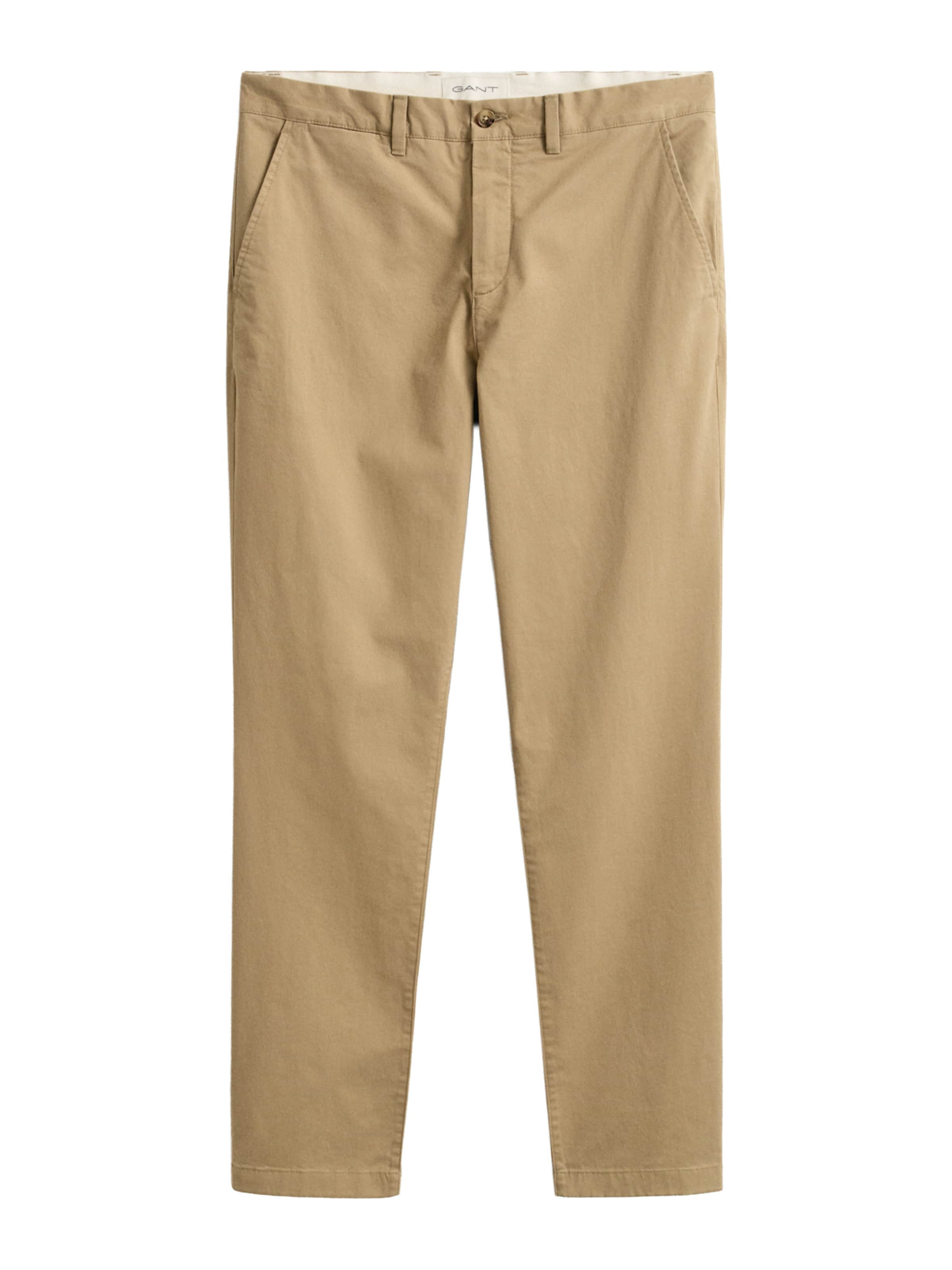 Pantaloni eleganți de la GANT pe verde: față