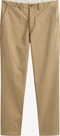 Pantaloni eleganți de la GANT pe verde: față