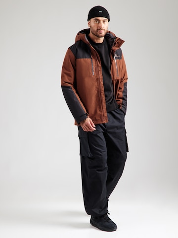 JACK WOLFSKIN Μπουφάν πεζοπορίας 'JASPER' σε καφέ