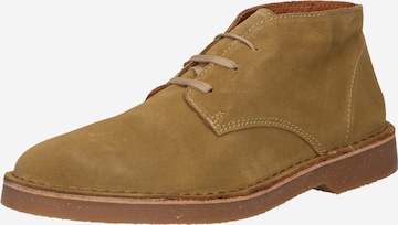 SELECTED HOMME أحذية Chukka بلون بني: الأمام