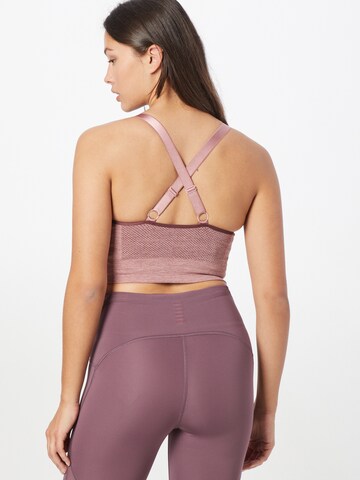 Hummel Bustier Sporttop in Braun