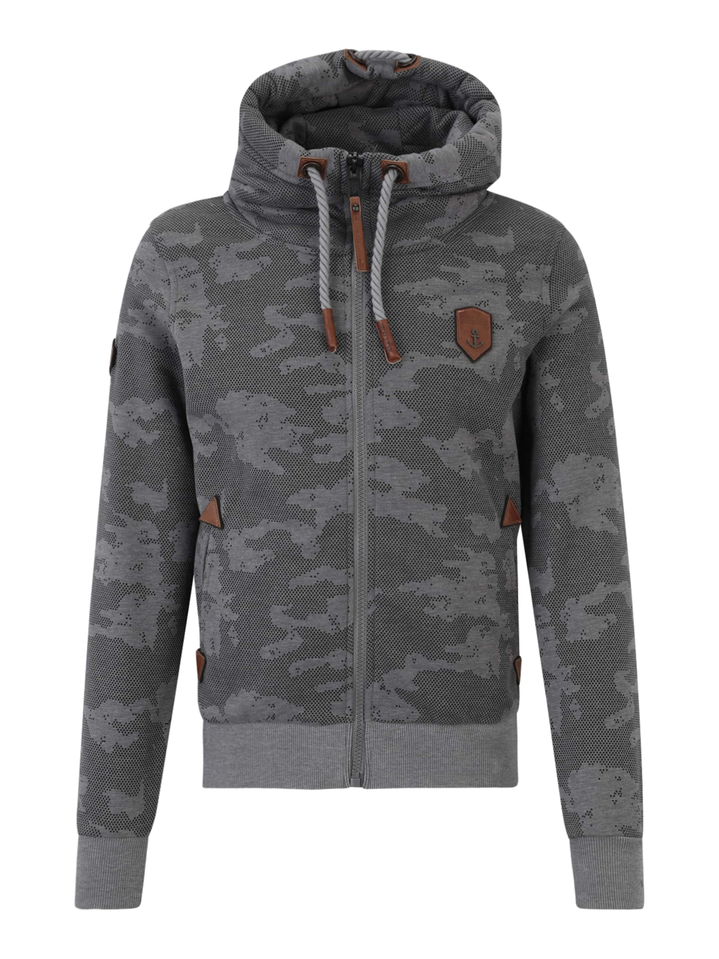 naketano Суичъри с качулка в сиво: отпред