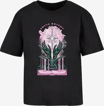 T-shirt 'Shine Bright' Mister Tee en noir : devant