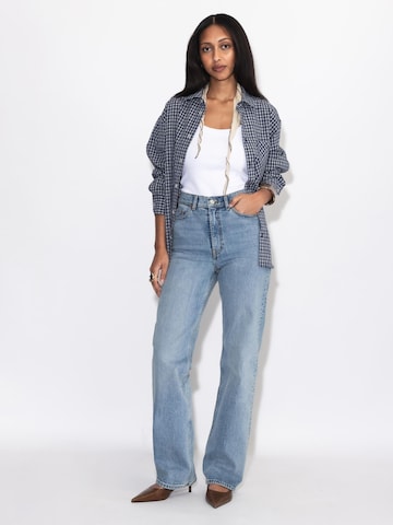 Dr. Denim Regular Jeans 'Echo High Straight' in Blauw