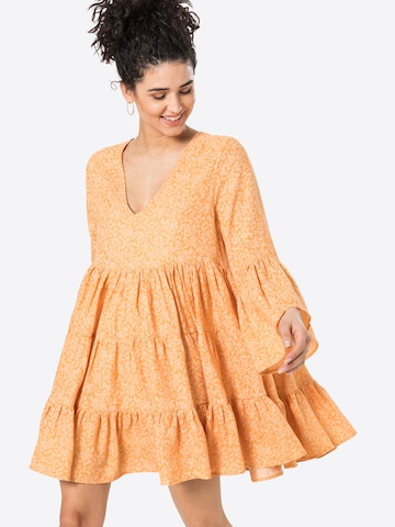 KAN - Vestido 'Freesia' em laranja: frente