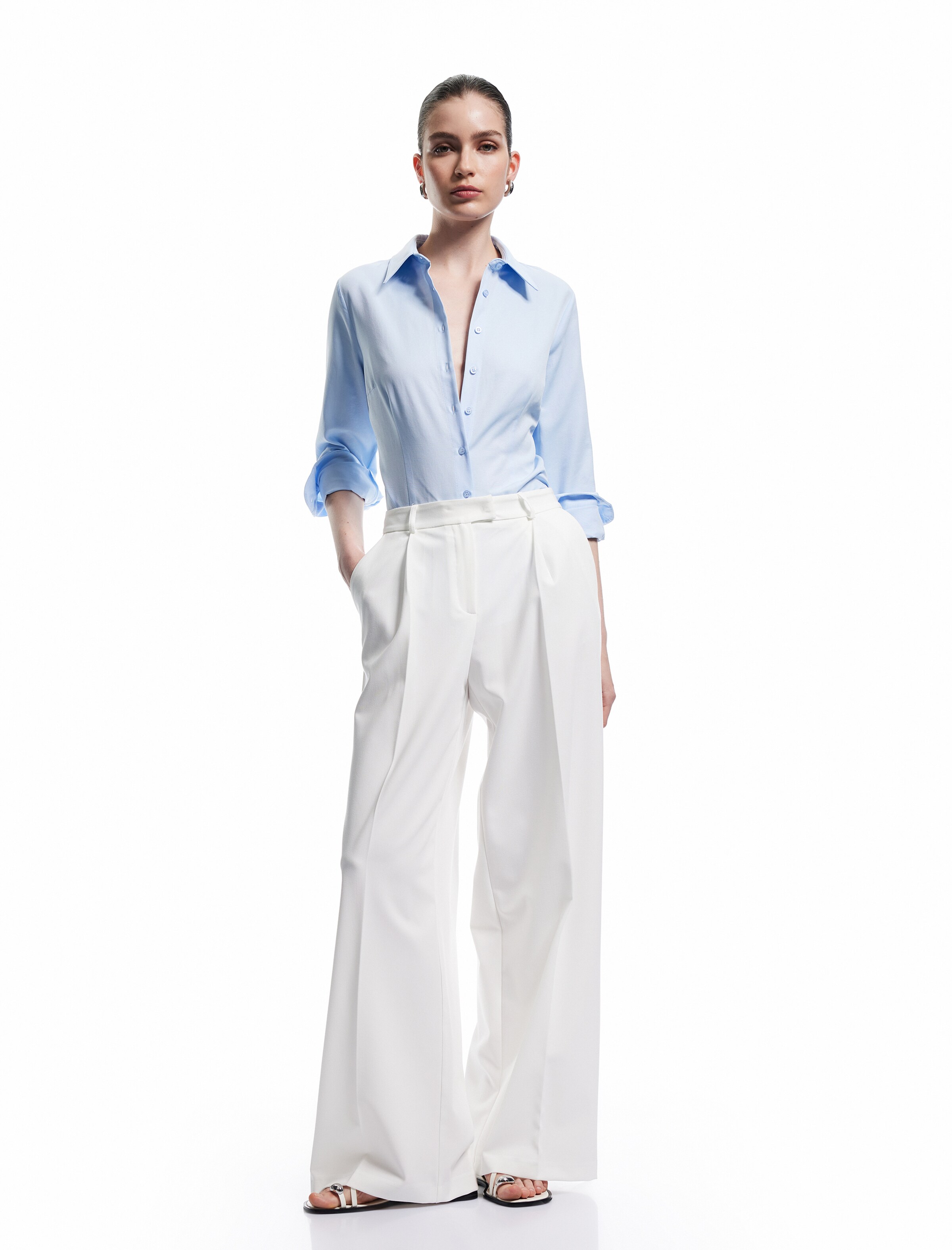 Koton Bluse in Blau: Vorderseite