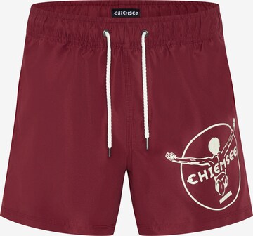 CHIEMSEE Regular Board Shorts in Red: front