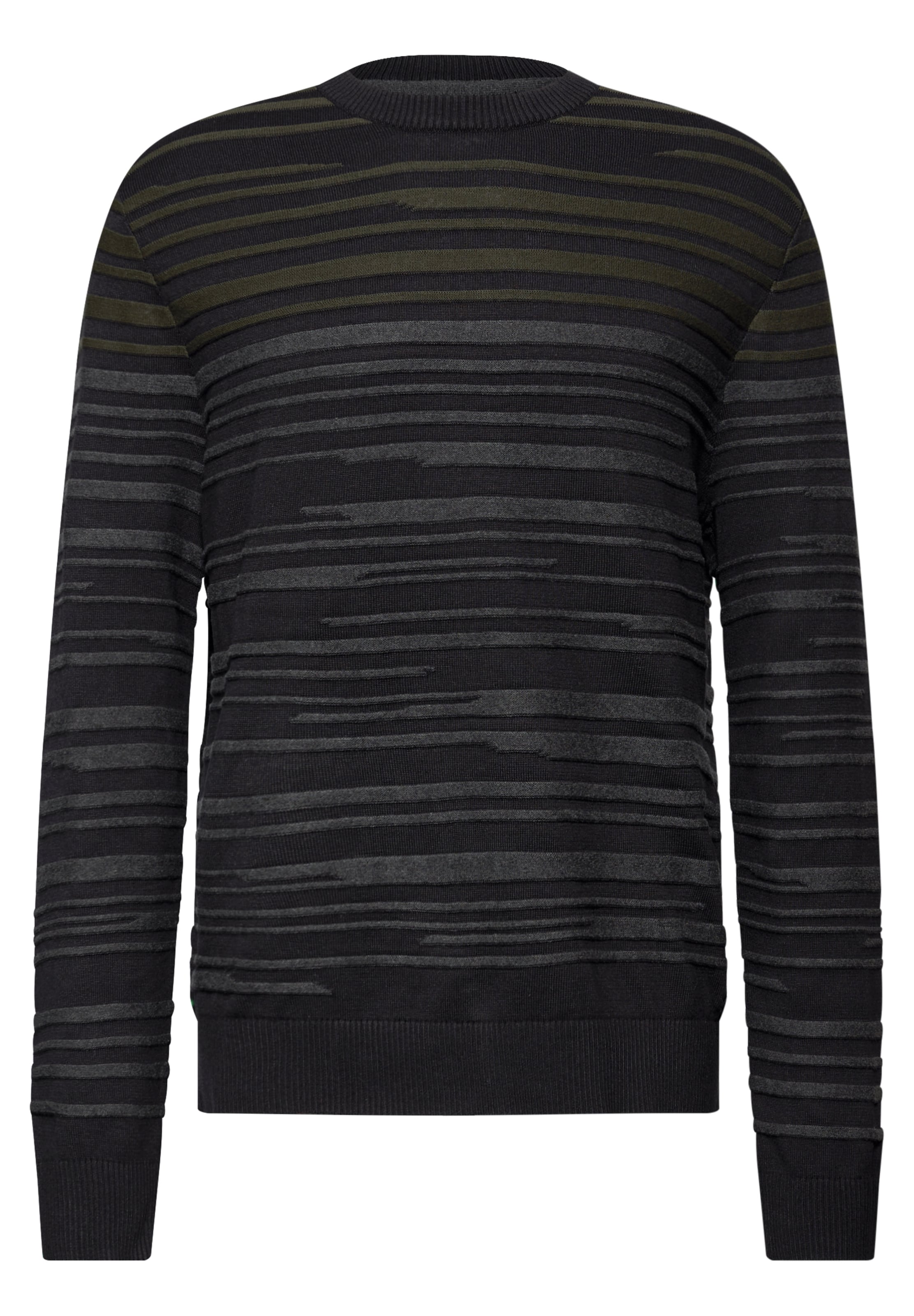 Street One MEN Sweater in Green: front