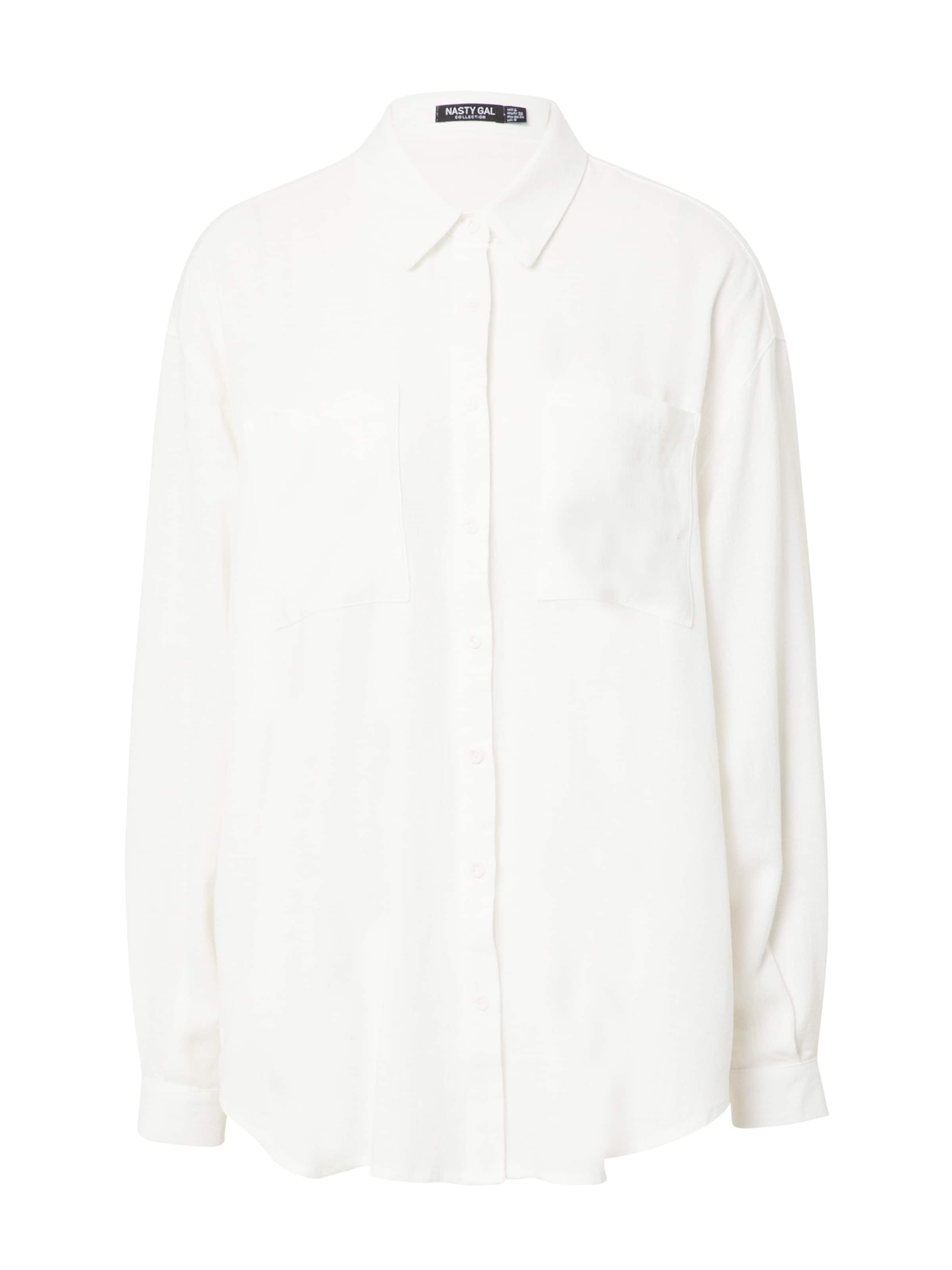 Nasty Gal Μπλούζα σε λευκό: μπροστά