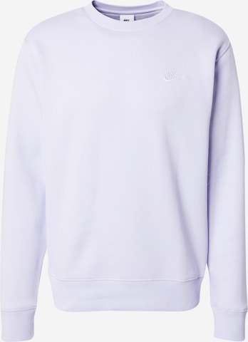 Felpa 'CLUB' di Nike Sportswear in lilla: frontale